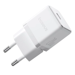 Ładowarka sieciowa Baseus Palm 1C 20W (z kablem Baseus Mini White USB-C 60W (20V/3A) 1m) - biała