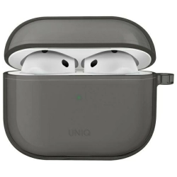 UNIQ etui Glase AirPods 4 dymny/glossy   smoke