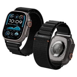 Pasek Pasek Spigen WBF1 na Apple Watch 44 / 45 / 46 / 49 mm - czarny