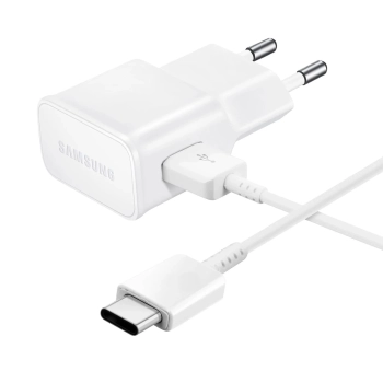 Ładowarka sieciowa Samsung EP-TA200EWE USB-A 15W z kablem EP-DR140AWE USB-A - USB-C (OOB Bulk - opakowanie zastępcze) - biała