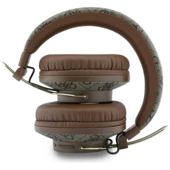 Słuchawki nauszne Guess Triangle Logo    Bluetooth ENC brązowy