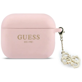 Etui Guess Silicone 4G Charm do AirPods  Pro 3 różowy