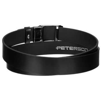 Skórzany pasek męski z elegancką automatyczną klamrą - Peterson