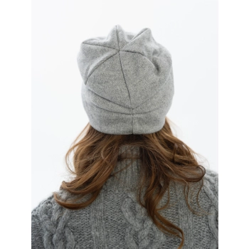 Czapka szara elegancka unisex do codziennego noszenia zapach