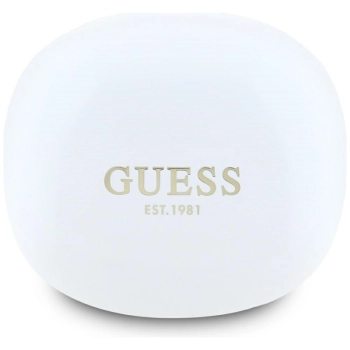 Słuchawki TWS Guess Flat Classic Logo    Electroplated biały