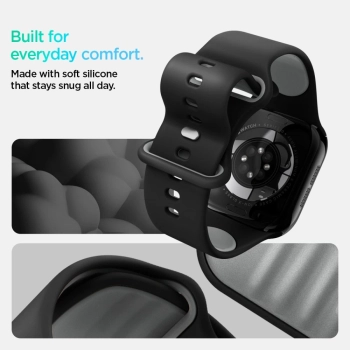 Pasek Spigen Nano Pop na Apple Watch 44 / 45 / 46 / 49 mm - czarno-szary