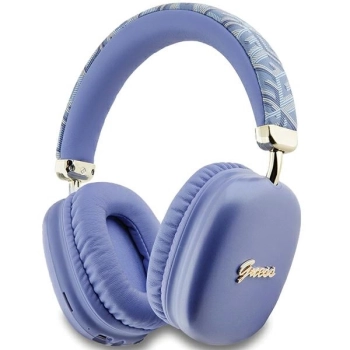Guess słuchawki nauszne BluetoothGUBHK1GCTCSU fioletowy/purple Gcube Metallic Script Logo