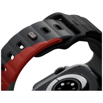 Pasek UNIQ Stride De Rubber na Apple Watch 44 / 45 / 46 / 49 mm - szary