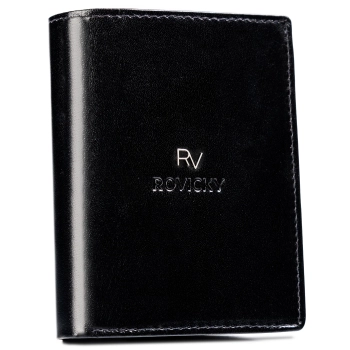 Skórzany portfel męski wyposażony w system RFID - Rovicky