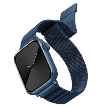 UNIQ pasek Dante Apple Watch Series1/2/3/4/5/6/7/8/9/SE/SE2 38/40/41mm Stainless Steel niebieski/cobalt blue