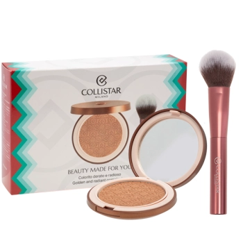 Zestaw Collistar Magica Bronzing Powder 09 Cristalli Di Sole Shimmer 9g + Brush