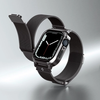 SPIGEN METAL FIT PRO APPLE WATCH 4 / 5 / 6 / 7 / 8 / 9 / SE (44 / 45 MM) GRAPHITE