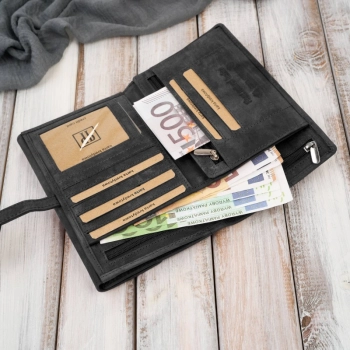 Portfel damski skórzany vintage duży z RFID Paolo Peruzzi