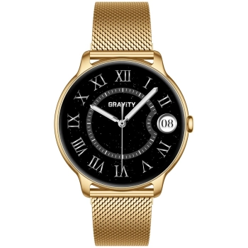 Smartwatch Gravity Złoty Pasek + Bransoleta GT31-1
