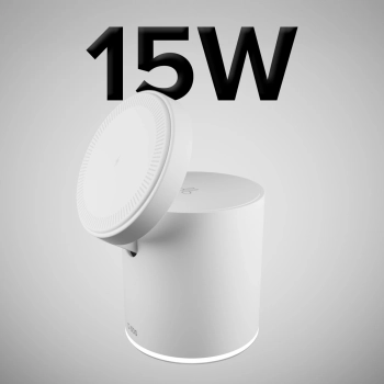 Stacja ładująca SBS 2w1 bezprzewodowa magnetyczna - biała