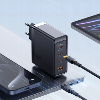 MCDODO SZYBKA ŁADOWARKA SIECIOWA GAN DO MACBOOK 4X USB-C USB 100W KABEL 2M