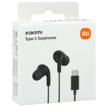 Słuchawki przewodowe Xiaomi BHR8930GL dokanałowe USB-C z pilotem - czarne