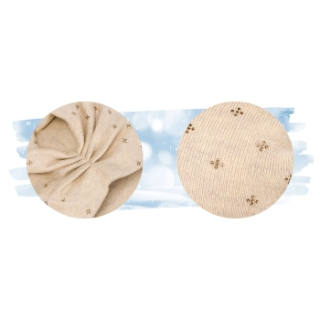 Czapka beanie damska PETERSON elegancka jesień zima