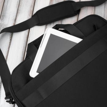 Torba na laptopa materiałowa unisex lekka do ręki na ramię