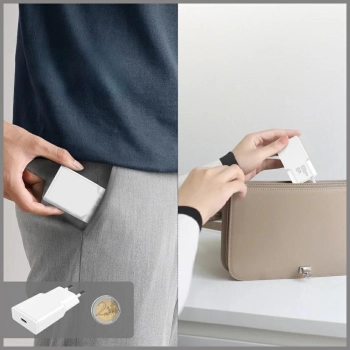 Ładowarka sieciowa 4smarts PDPlug Slim   30W GaN USB-C biały