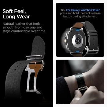 SPIGEN ENZO SAMSUNG GALAXY WATCH 8 / CLASSIC (40 / 44 / 46 MM) BLACK