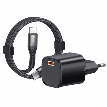 MCDODO SZYBKA ŁADOWARKA SIECIOWA ZASILACZ USB TYP C 30W + KABEL USB-C 1M