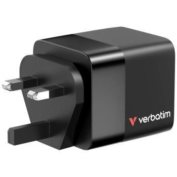 Verbatim Ładowarka sieciowa GaN 65W      2xUSB-C/USB-A + Adapter EU/UK/US czarny/black 32217