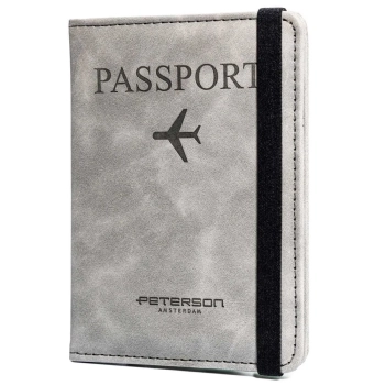 Etui Peterson na karty, paszport i dokumenty ze skóry eko