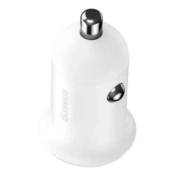 Ładowarka samochodowa Baseus Grain Pro 2x USB 4.8A (biała)