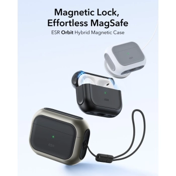 ESR ORBIT HALOLOCK MAGSAFE APPLE AIRPODS PRO 3 TITANIUM