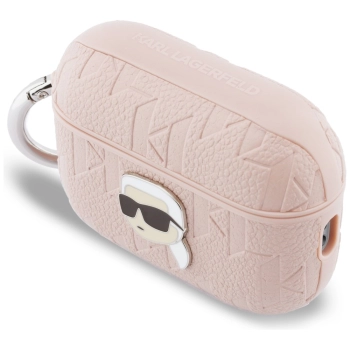 Etui Karl Lagerfeld Monogram Karl Head   do AirPods Pro 3 różowy