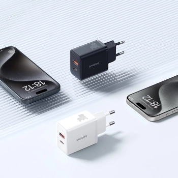 Ładowarka sieciowa Baseus Cube Pro 30W USB-C USB-A - czarna
