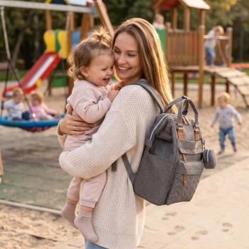 Plecak do wózka torba dla mamy pojemny wielofunkcyjny mommy bag Peterson