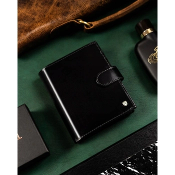 Duży, skórzany portfel męski z systemem RFID - Rovicky