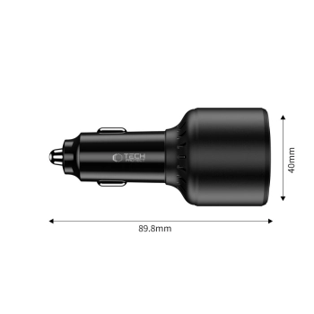 TECH-PROTECT CC04 3-PORT CAR CHARGER PD130W BLACK