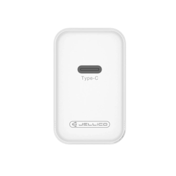 JELLICO ładowarka sieciowa C105 GaN PD 45W 1xUSB-C + kabel USB-C - USB-C Biały