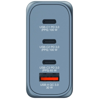Verbatim Ładowarka sieciowa GaN 100W3xUSB-C/USB-A + Adapter EU/UK/US GNC-100 32202