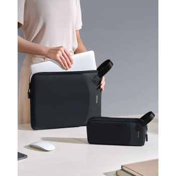 INNOSTYLE ZESTAW TORBA NA LAPTOPA 16 WODOODPORNA + ETUI NA GADŻETY CZARNA