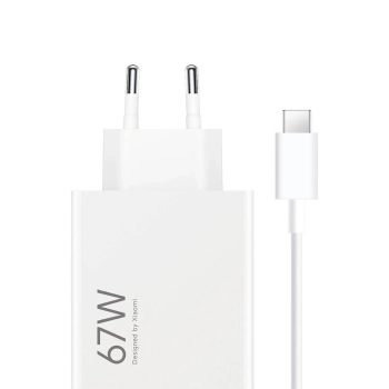 Ładowarka sieciowa Xiaomi BHR9465EU 67W 6.2A USB-A z kablem USB-C - biała