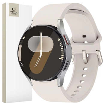 TECH-PROTECT SILICONE SAMSUNG GALAXY WATCH 4 / 5 / 5 PRO / 6 / 7 / FE STARLIGHT