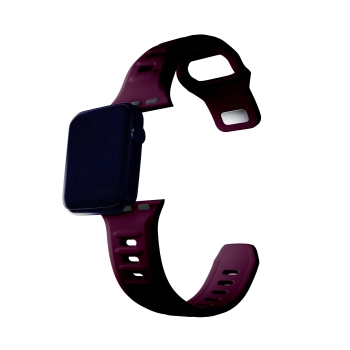 38/40/41/42 mm Mulberry (small) - 3mk Silicone Watch Strap for Apple