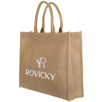 Rovicky pojemna duża torba na zakupy z juty