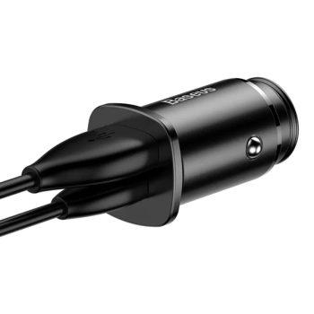Ładowarka samochodowa Baseus Square PPS QC4.0 / PD3.0 5A 30W (czarna)