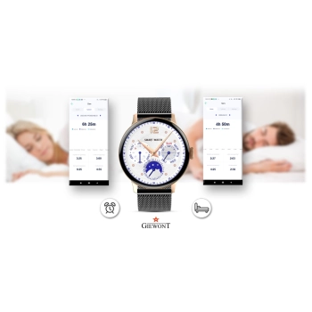 Smartwatch Damski GIEWONT Złoto do codziennego noszenia
