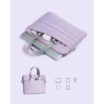 INNOSTYLE DAMSKA TORBA NA LAPTOPA 13 14 WODOODPORNA CARRYLITE SLIM FIOLET