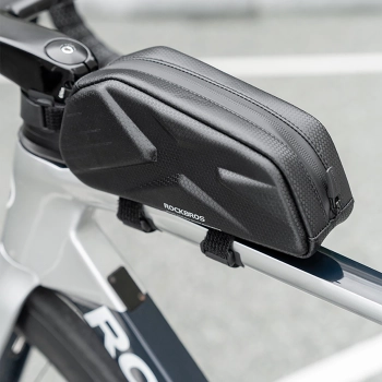 Torba rowerowa Rockbros usztywniana, na ramę, na rurę górną 1,4l - czarna