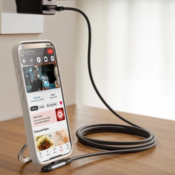 Kabel Joyroom S-A56 EnjoyX Series 90° USB-C - USB-C 60W 1,2m - czarny