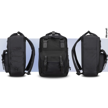 HIMAWARI plecak miejski szkolny na laptopa 17L unisex 10 kieszeni