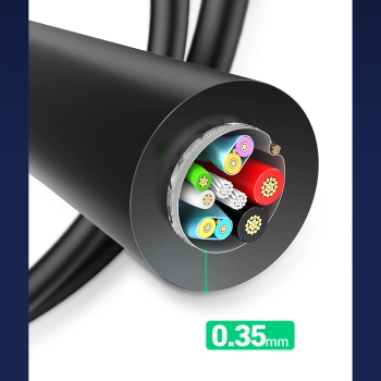 Kabel Ugreen US184 20881 USB-A 3.0 / USB-C 3A 0.5m - czarny