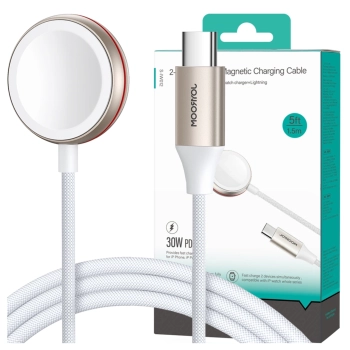Magnetyczna ładowarka do Apple Watch Joyroom S-IW011 USB-C 5W 1,2m (biała)